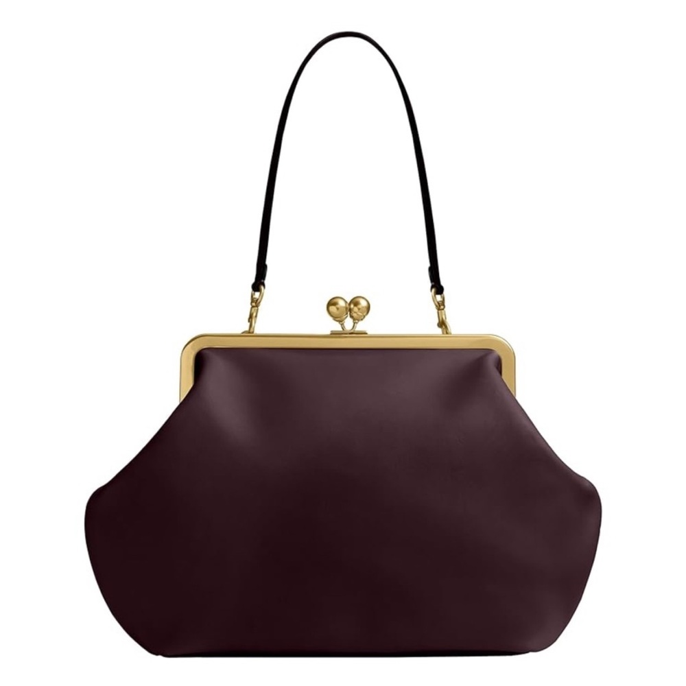 Coach Black Currant Kisslock Frame Bag